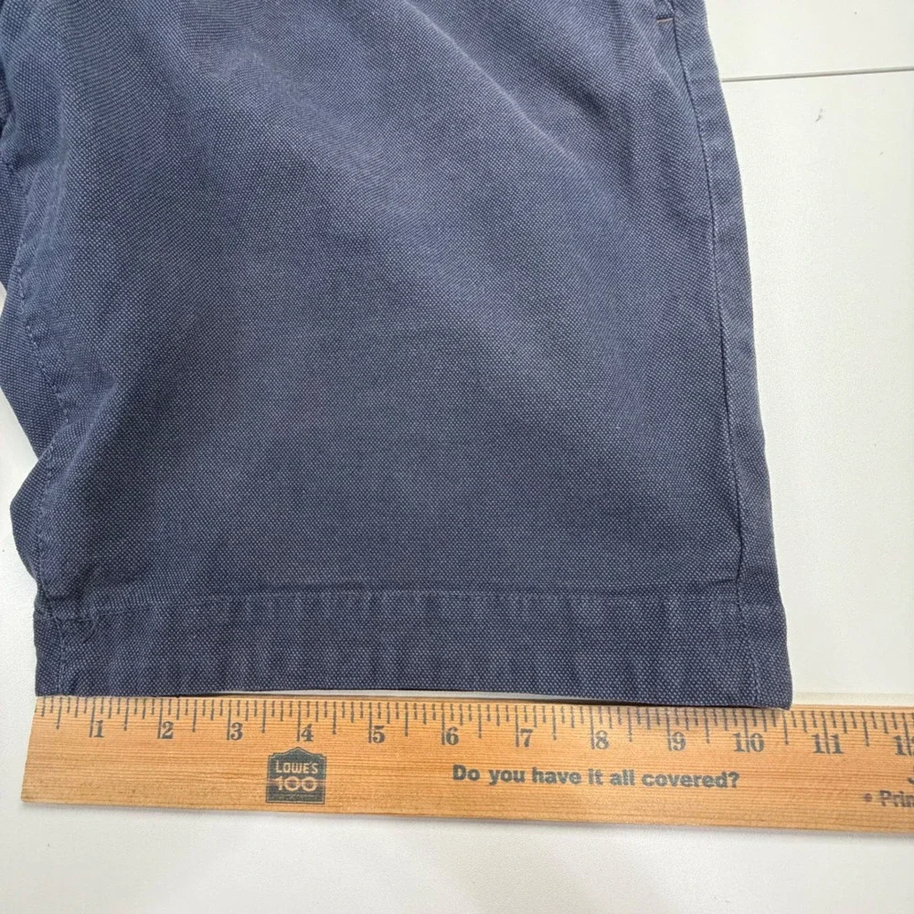 Ted Baker Jamaica Chino Shorts Men 38 Navy Blue Cotton Stretch Micro Texture - Picture 10 of 10